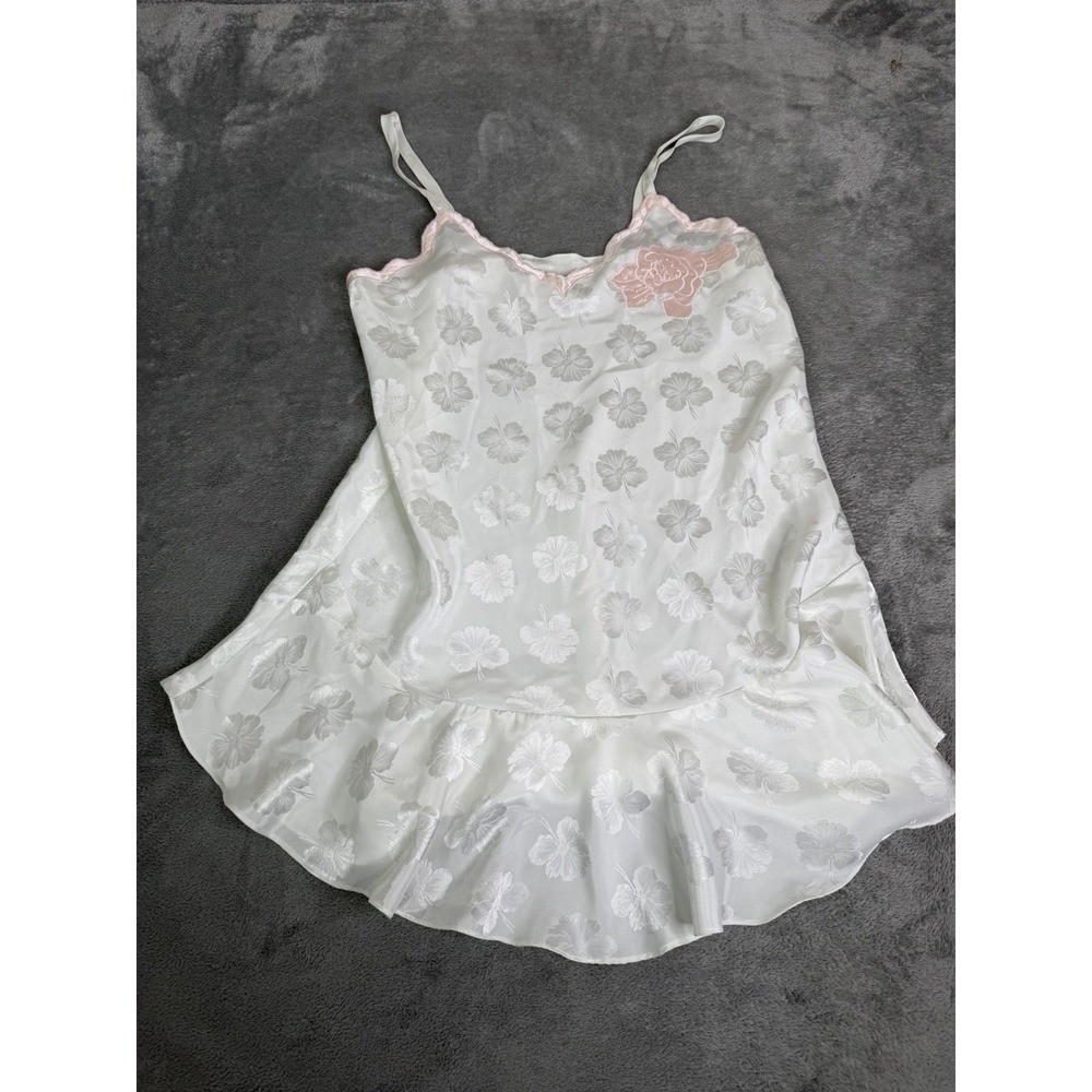 Vintage Victoria's Secret Gold Label  Lace Slip Dress Women's Size Large White